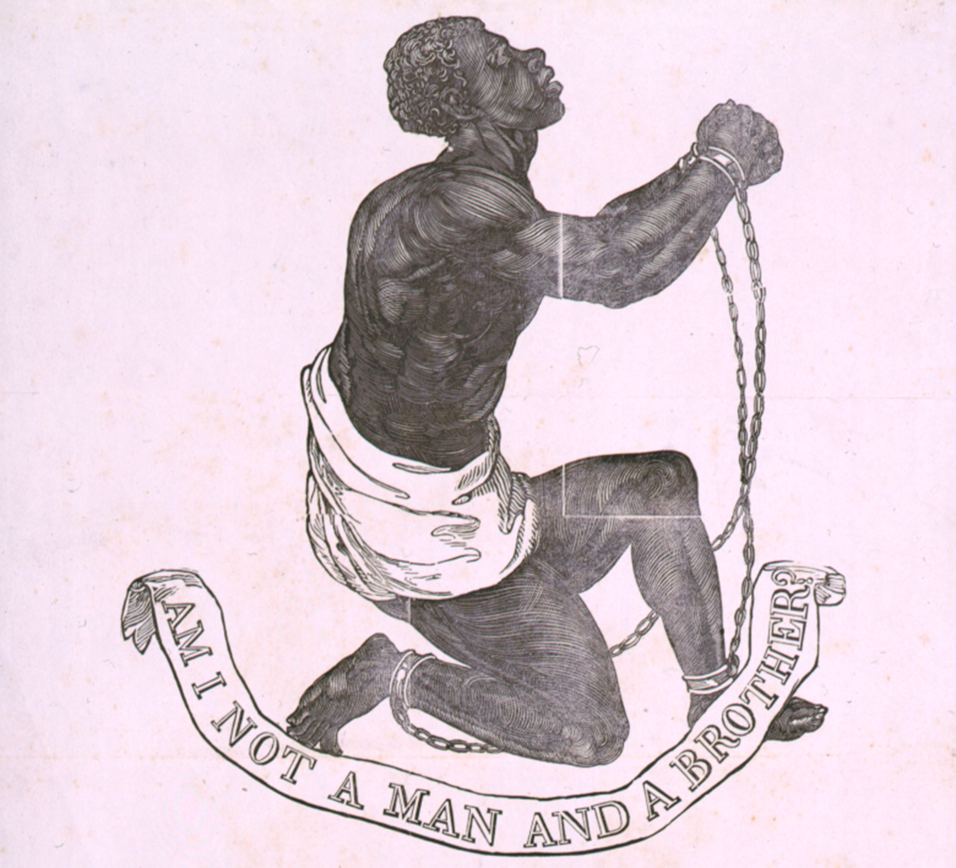 Society for the Abolition of Slavery emblem and Whittier poem